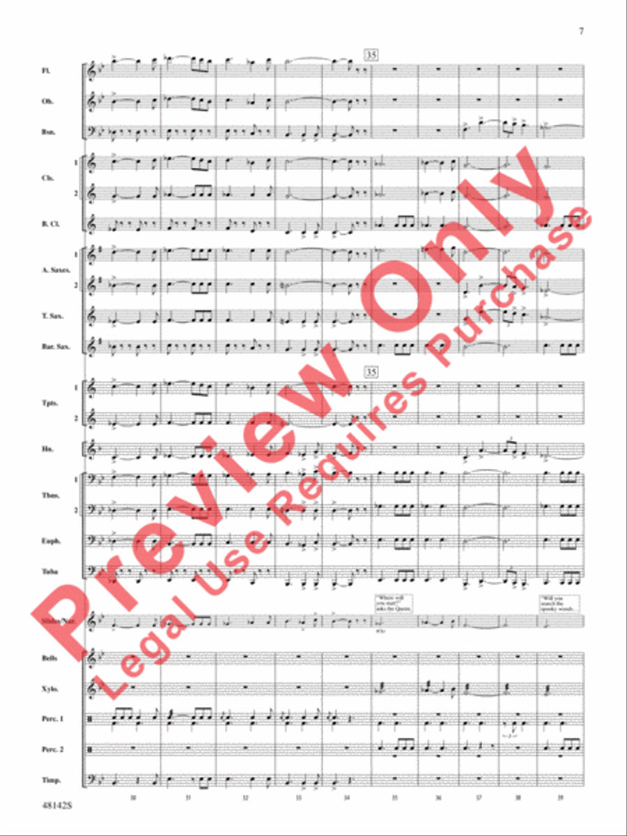 Band of Heroes Concert Band scores gallery preview page 8