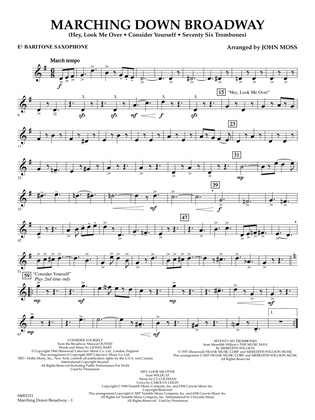 Marching Down Broadway - Eb Baritone Saxophone