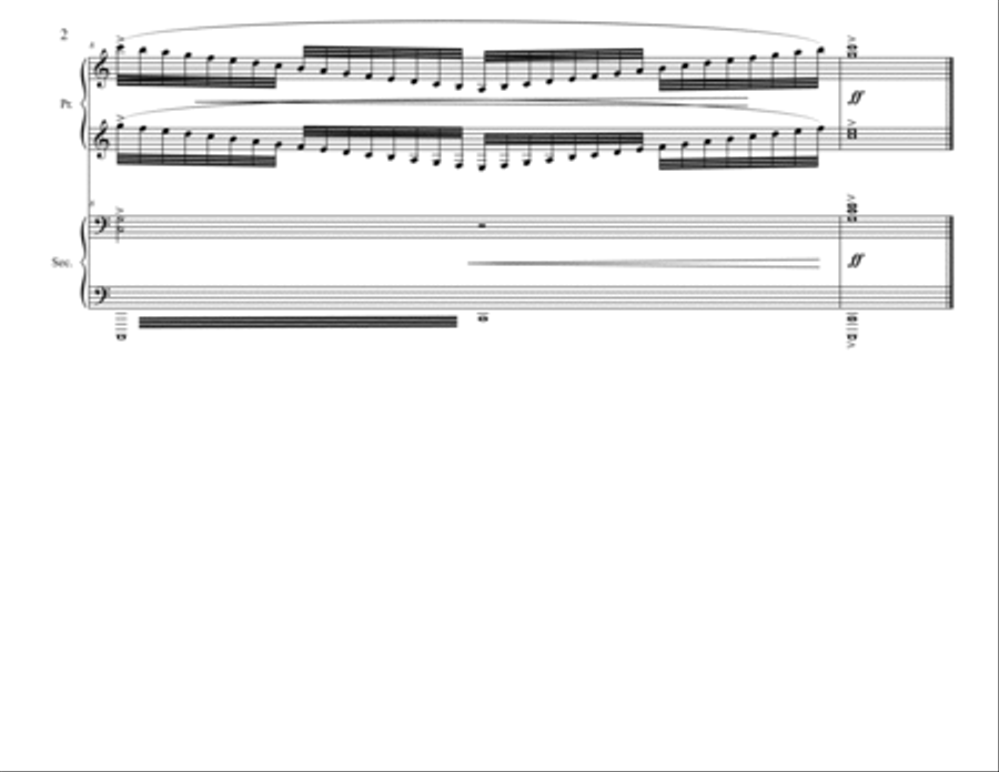 The Flying Hat (piano 4 hands version) Piano Duet scores gallery preview page 4