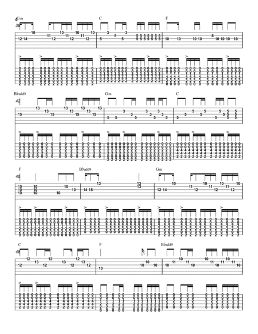 august Guitar Solo scores gallery preview page 4