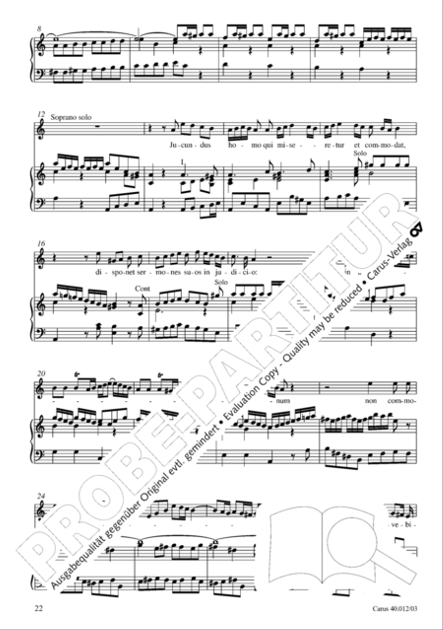 Beatus vir (How blest is he) Psalm 111 4-Part scores gallery preview page 23