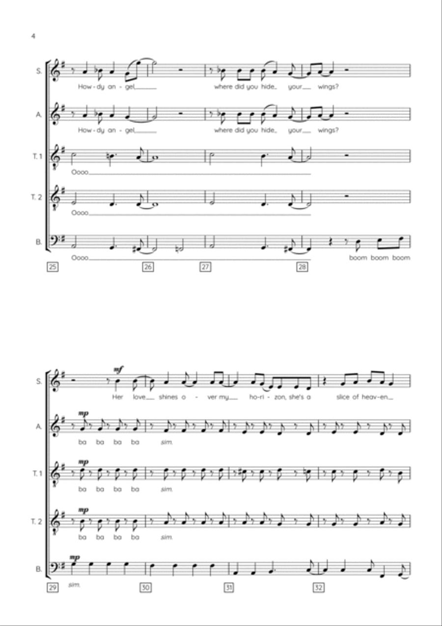 Slice Of Heaven Choir scores gallery preview page 4