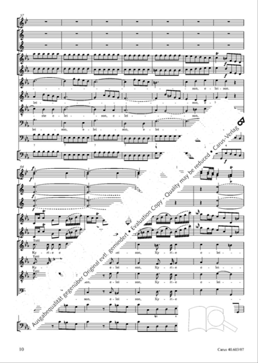 Grosse Orgelsolomesse in Es 4-Part scores gallery preview page 23