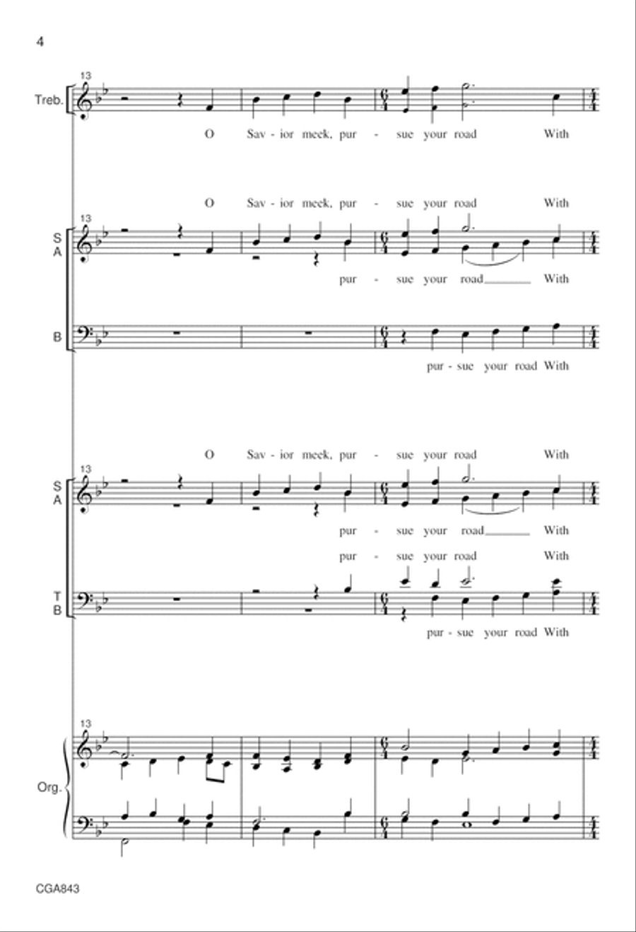 Ride On, Ride On in Majesty Choir scores gallery preview page 4