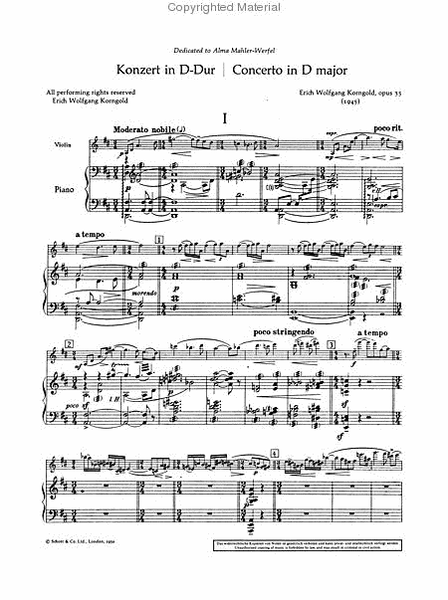 Violin Concerto In D Major Op. 35