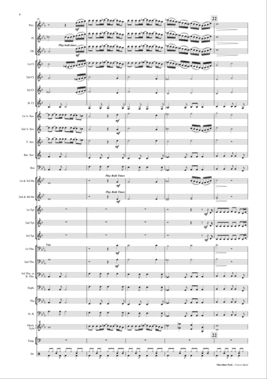 Macarthur Park Concert Band scores gallery preview page 5