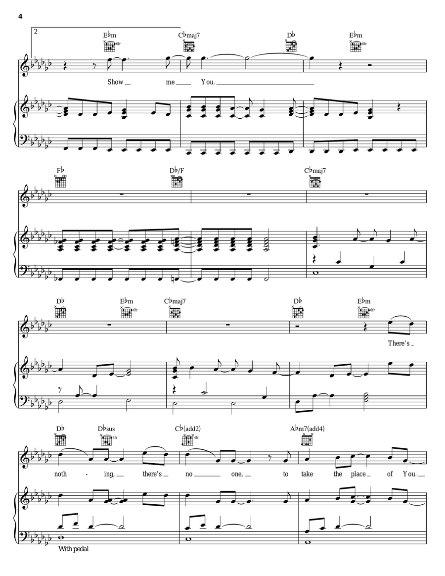 Show The Wonder Show The Wonder Piano, Vocal, Guitar scores gallery preview page 4