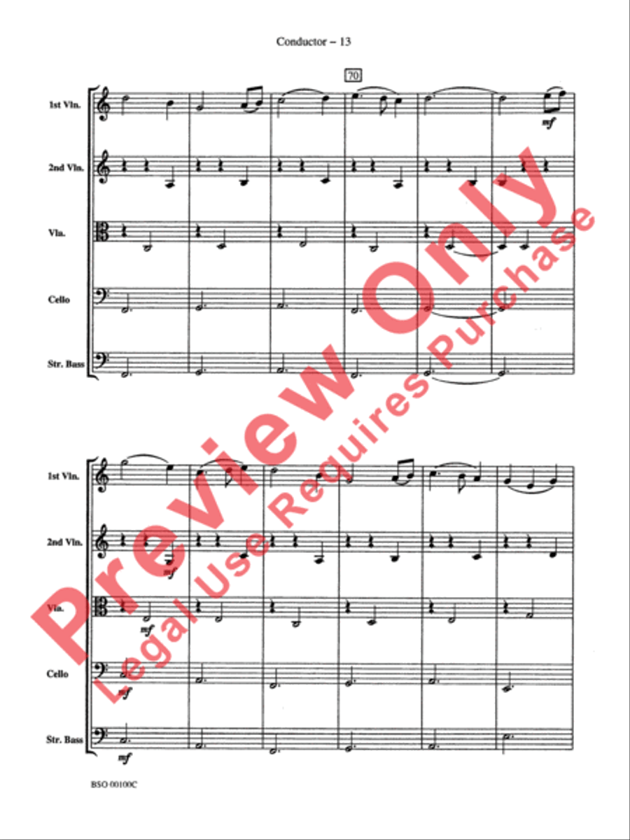 Knightsbridge Suite String Orchestra scores gallery preview page 15