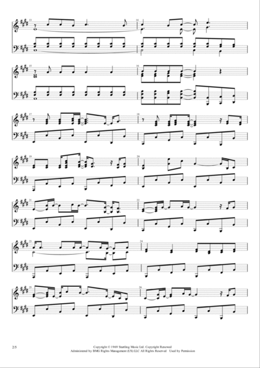 Octopus's Garden Piano Solo scores gallery preview page 2