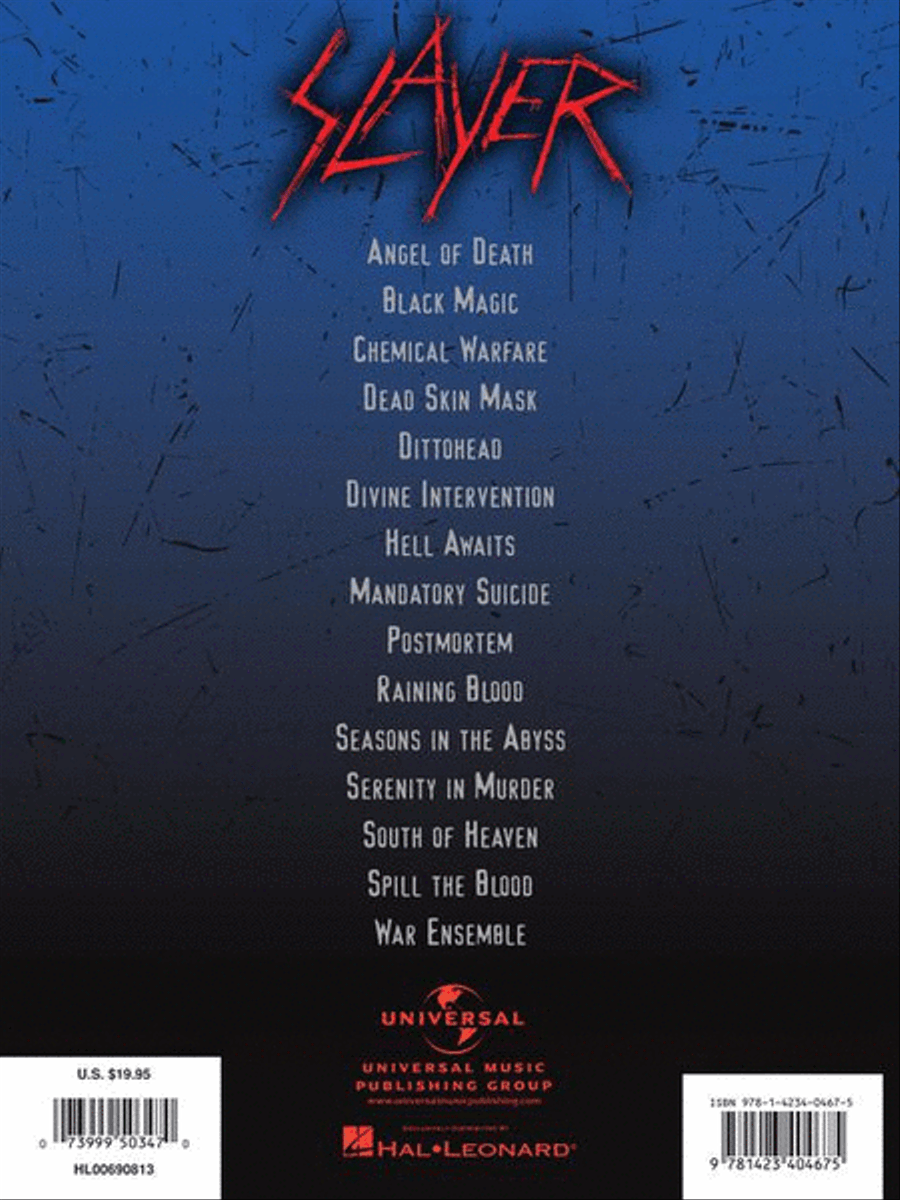 Slayer – Guitar Collection Electric Guitar scores gallery preview page 7