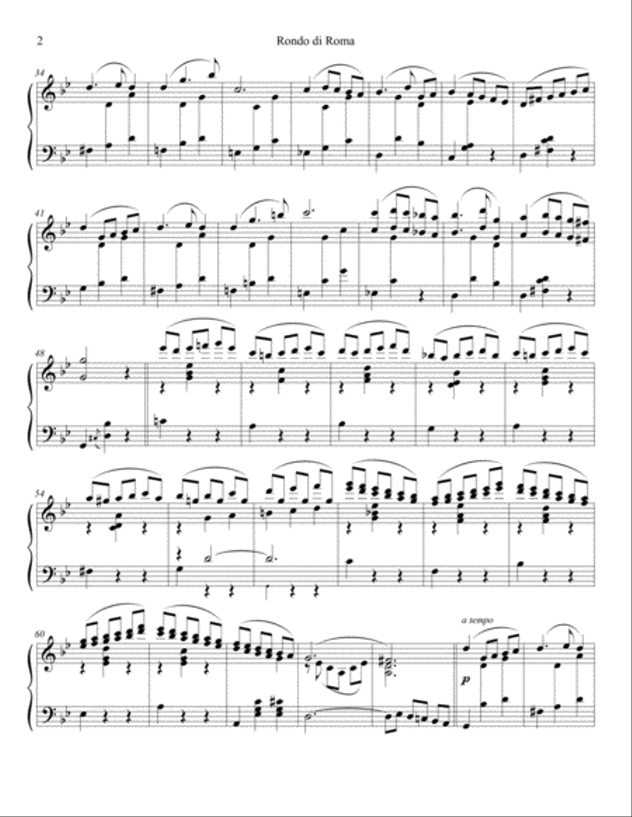 Rondo Di Roma Rondo Di Roma Piano Solo scores gallery preview page 2