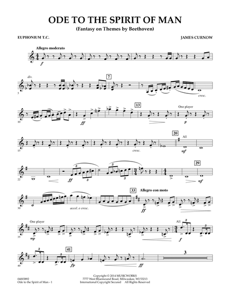 Ode to the Spirit of Man - Euphonium in Treble Clef