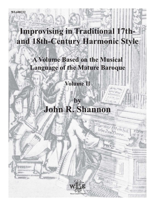 Book cover for Improvising in Traditional 17th and 18th Century Harmonic Style, Volume 2