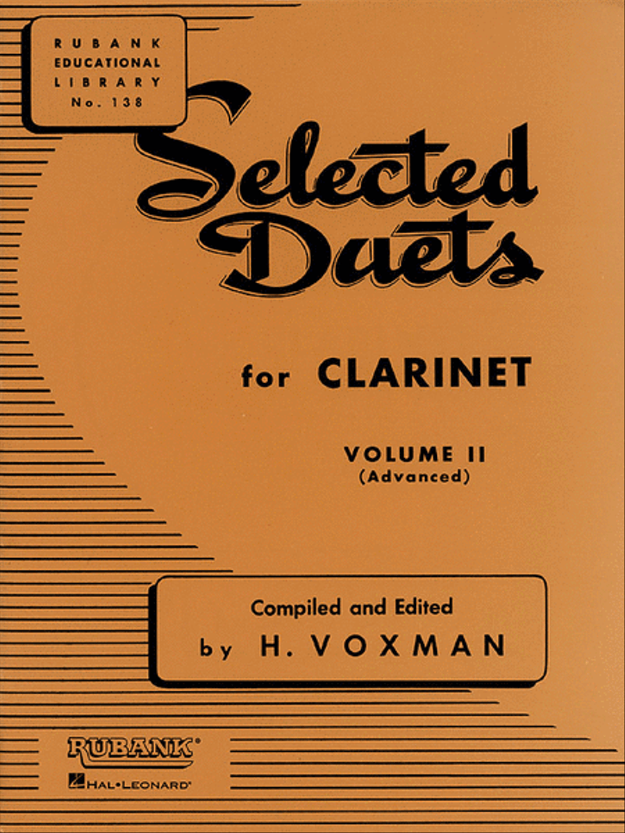 Selected Duets for Clarinet Clarinet Duet scores gallery preview page 1
