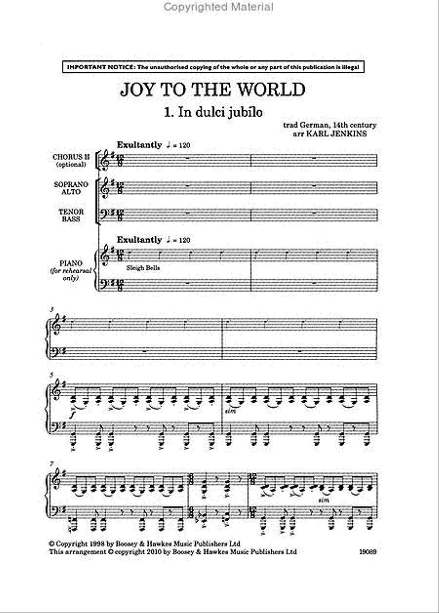 Joy to the World SSA scores gallery preview page 2