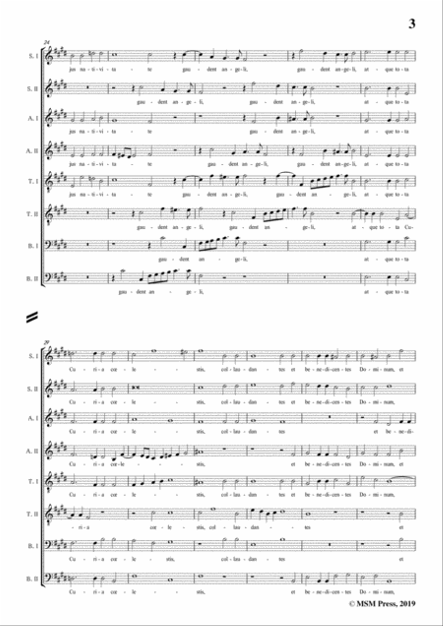 Gabrieli,Giovanni-Iubilemus singuli,in E Major,for A cappella 4-Part scores gallery preview page 5