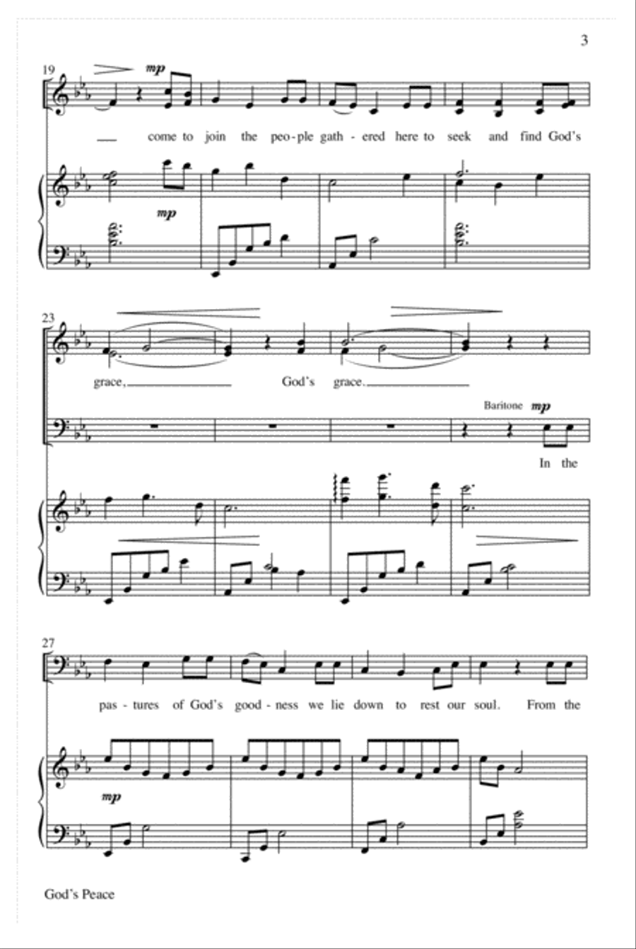 God's Peace God's Peace 3-Part scores gallery preview page 4
