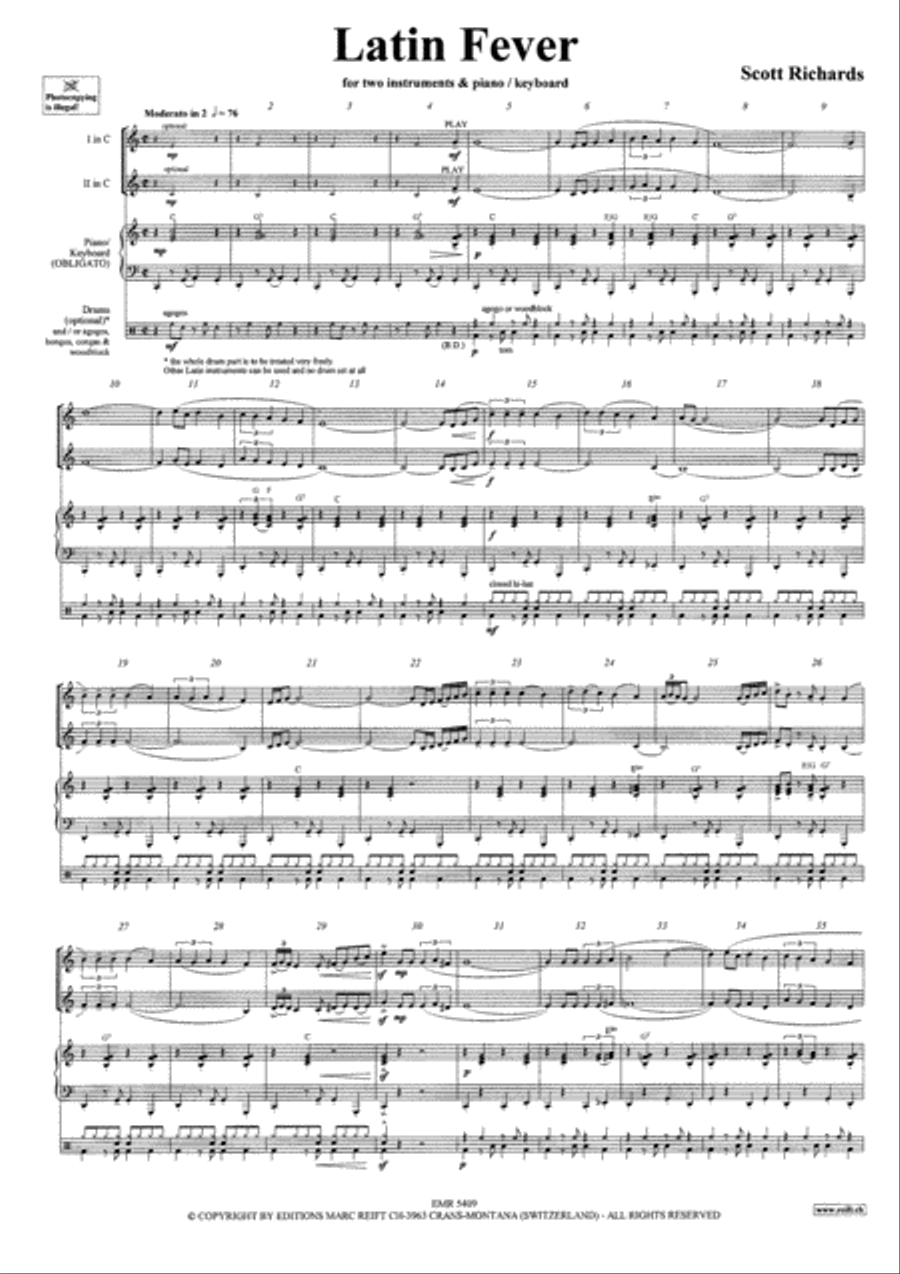 Latin Fever Brass Ensemble scores gallery preview page 3