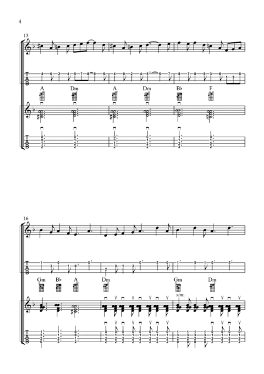 Charlie is my Darling Charlie is my Darling Ukulele scores gallery preview page 4