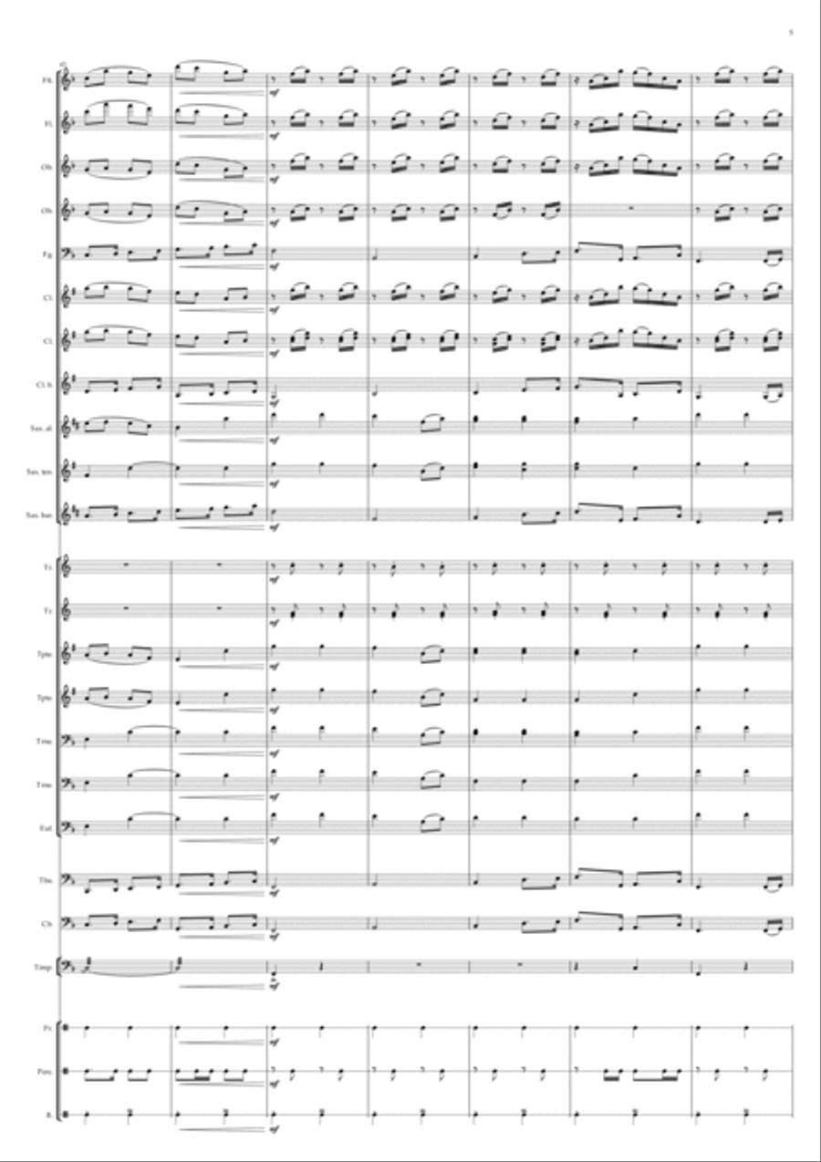 ETERNAMENTE CLÁSSICOS Marching Band scores gallery preview page 5