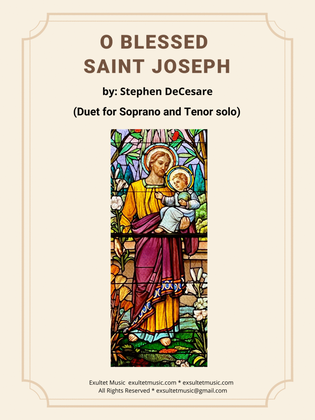 Book cover for O Blessed Saint Joseph (Duet for Soprano and Tenor solo)