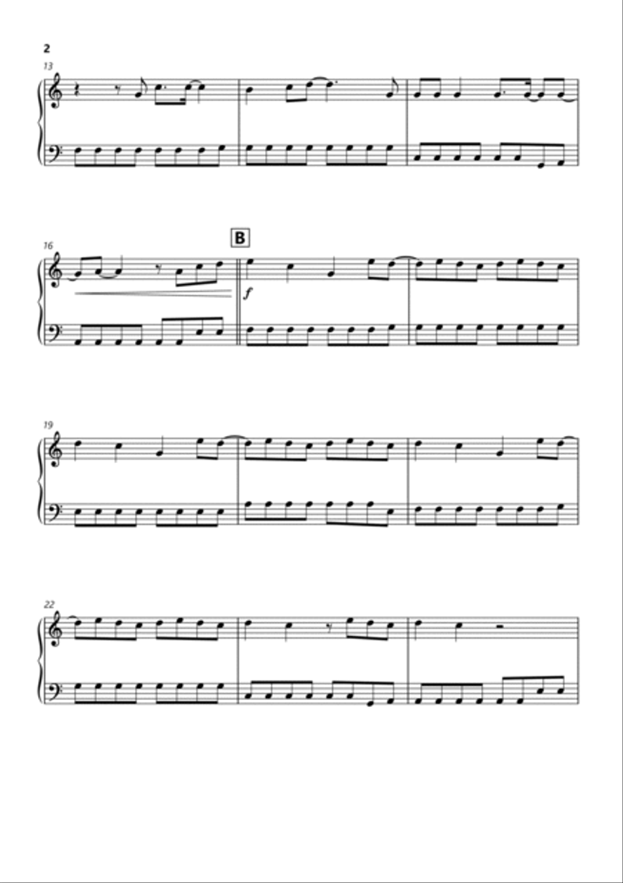 Fortnight Easy Piano scores gallery preview page 2