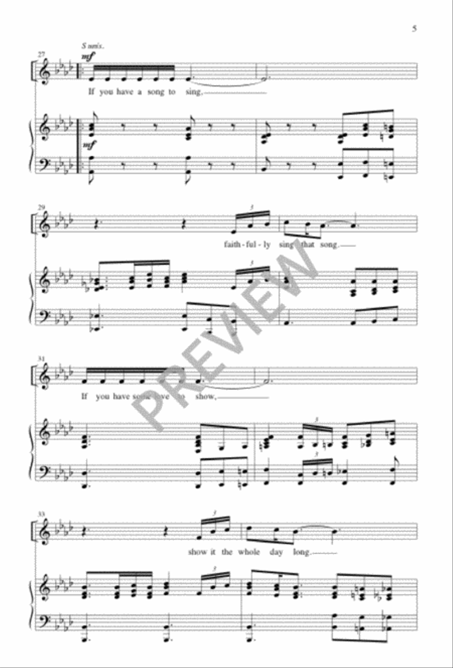 Faithful over a Few Things 4-Part scores gallery preview page 6