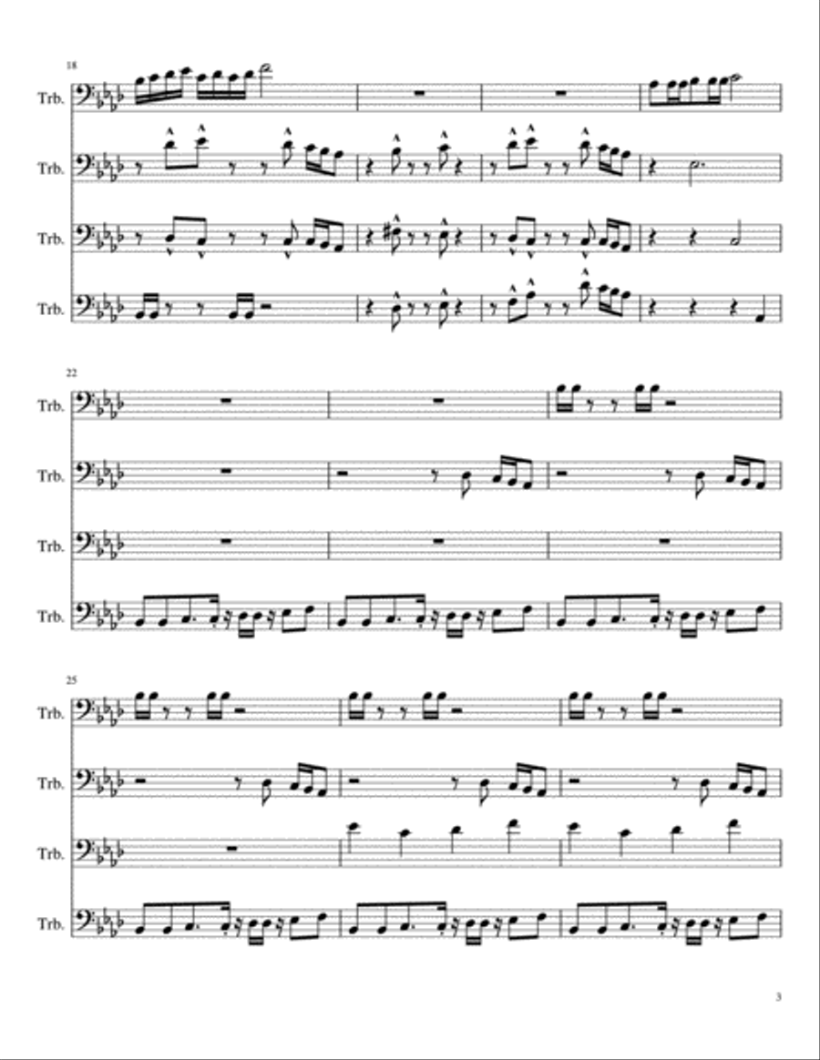 32-Bit Pixel Brass Ensemble scores gallery preview page 3