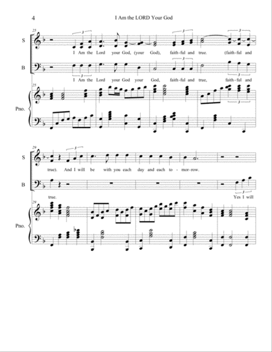 I Am the LORD, Your God I Am the LORD, Your God 4-Part scores gallery preview page 4