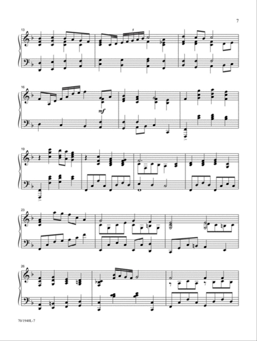 Mark Hayes Miniatures Piano Solo scores gallery preview page 6