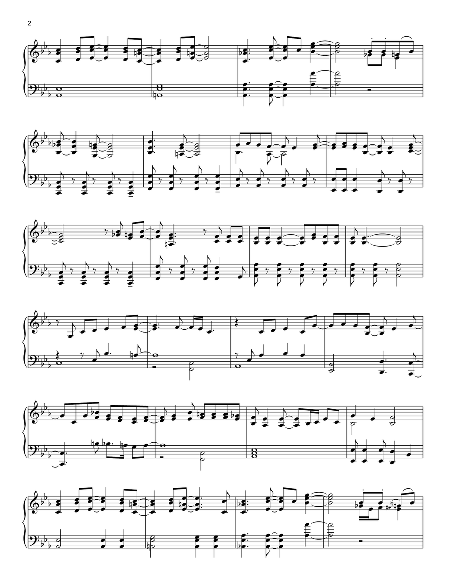 Breaking Free (from High School Musical) Piano Solo scores gallery preview page 2