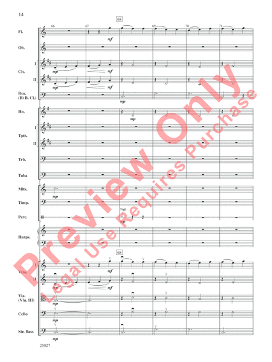 Selections form Tim Burton's Corpse Bride Full Orchestra scores gallery preview page 15