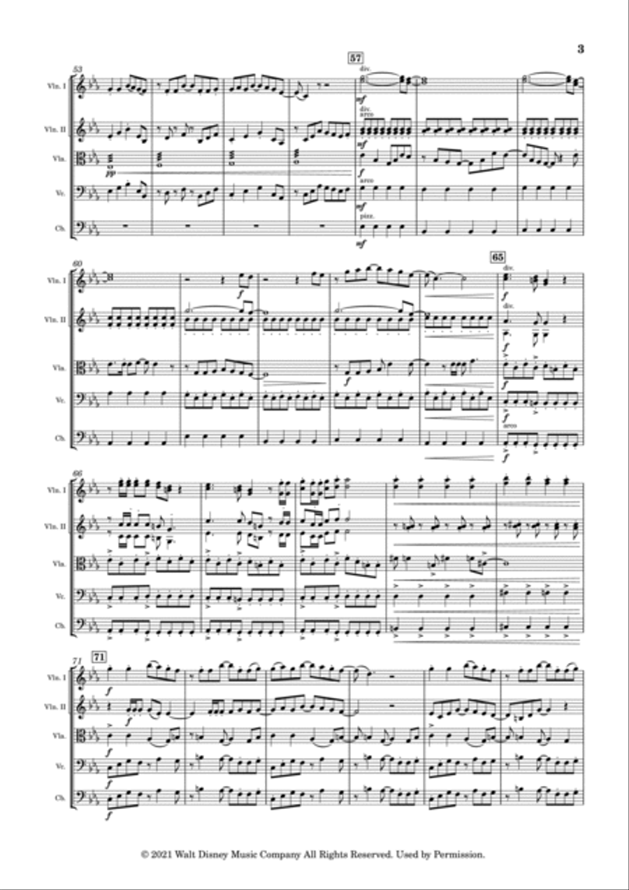 We Don't Talk About Bruno String Orchestra scores gallery preview page 3