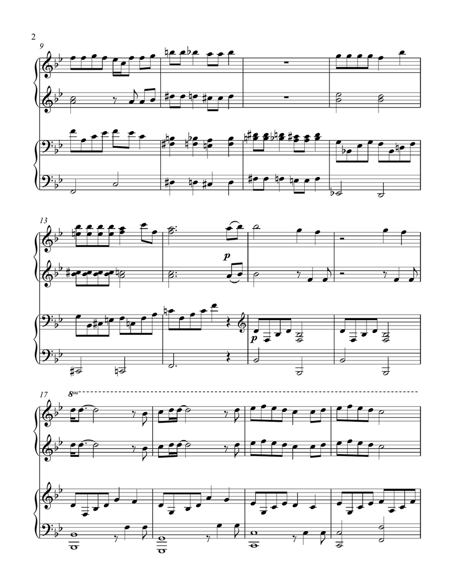 Bohemian Rhapsody 1 Piano, 4-Hands scores gallery preview page 3