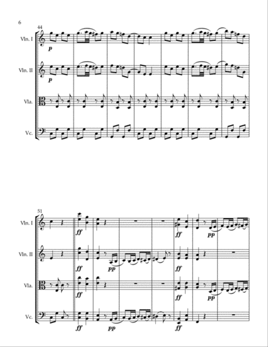 Duos Concertans Op. 10 #1 Movement 3 Flute Duet scores gallery preview page 6