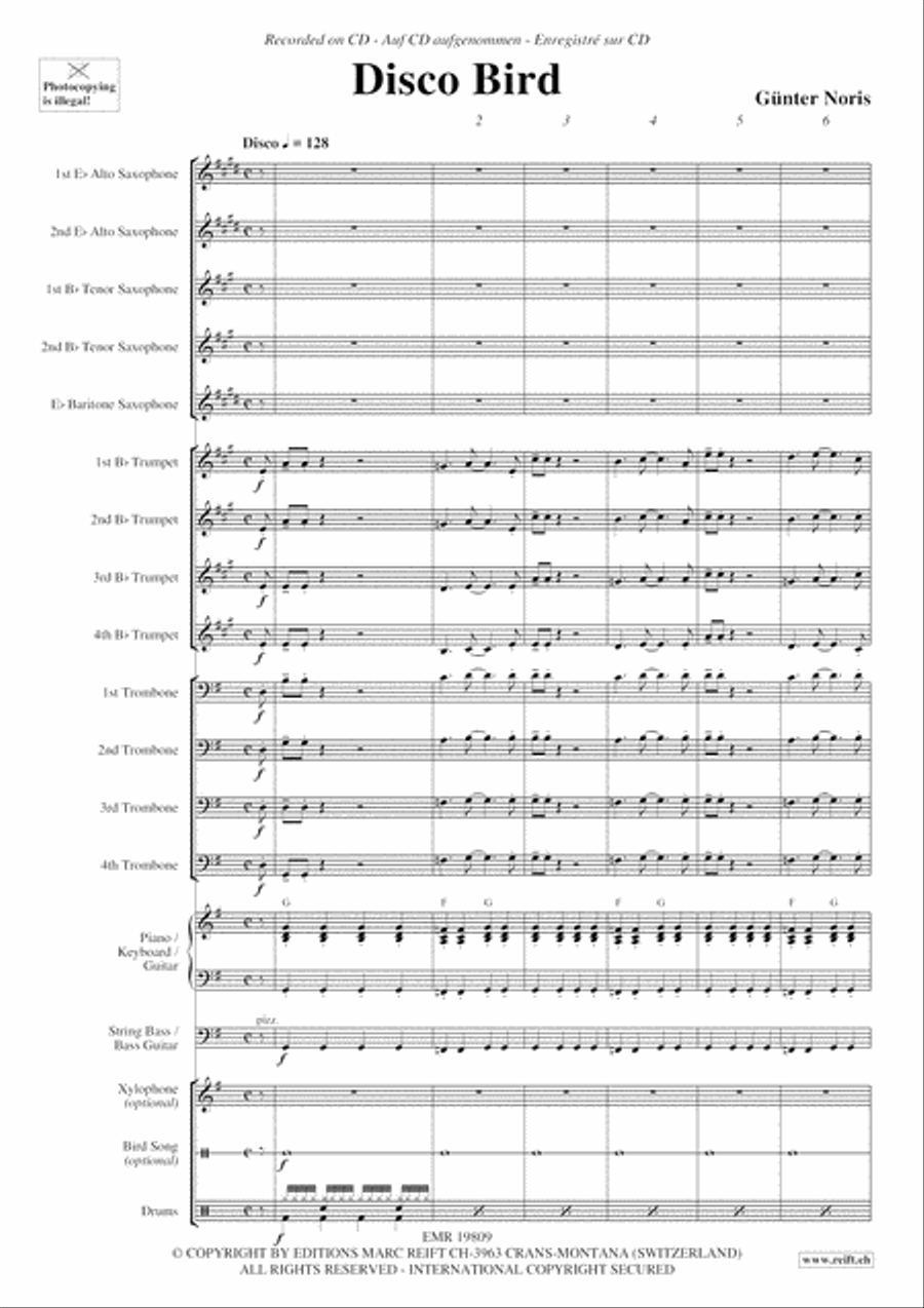 Disco Bird Disco Bird Big Band scores gallery preview page 4