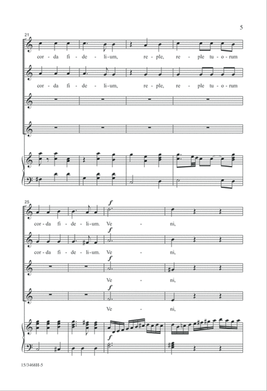 Veni Sancte Spiritus Veni Sancte Spiritus SSAA scores gallery preview page 5
