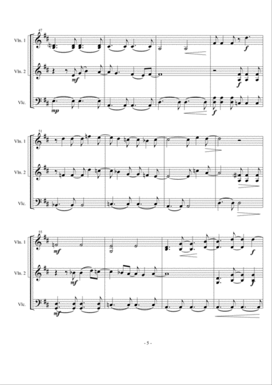 Just The Way You Are String Trio scores gallery preview page 5