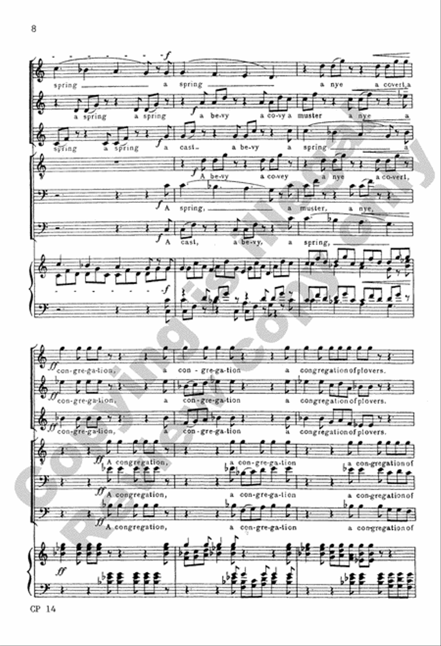 Birds A Cappella scores gallery preview page 21