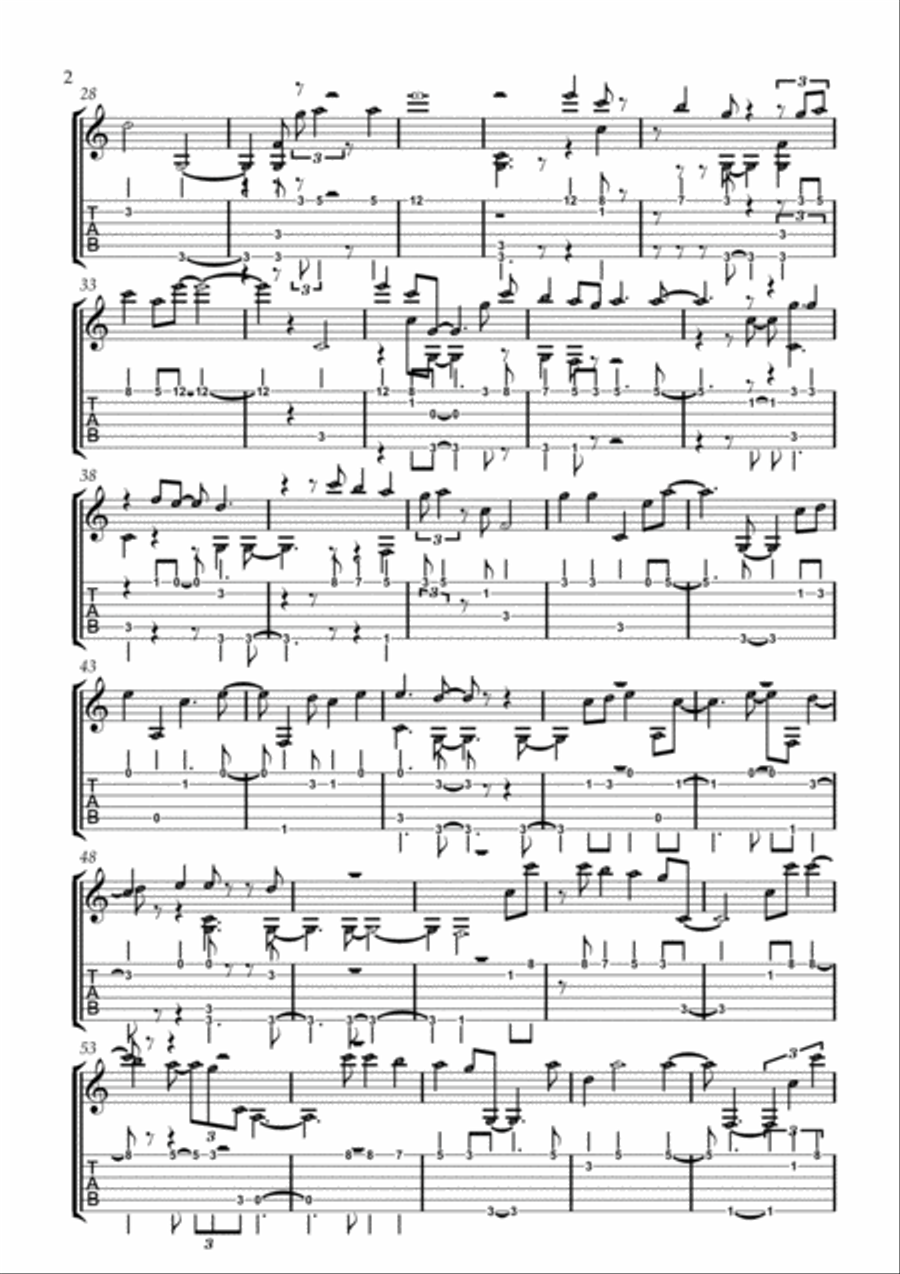 From The Inside Out From The Inside Out Guitar Tablature scores gallery preview page 2