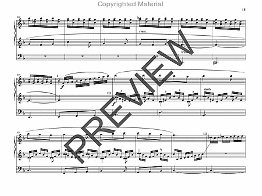 Meditation and Toccata on HYFRYDOL Organ scores gallery preview page 14