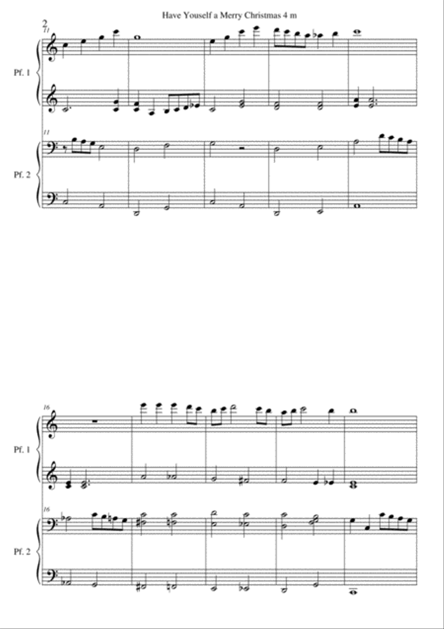 Have Yourself A Merry Little Christmas from MEET ME IN ST. LOUIS Piano scores gallery preview page 2