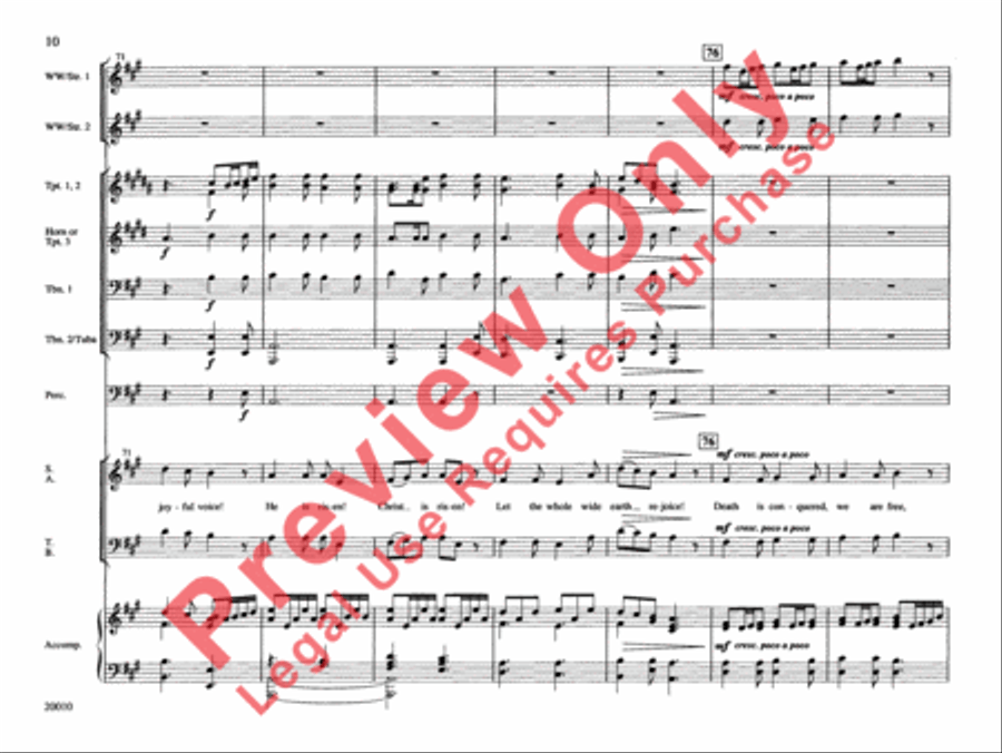 He Is Risen! Choir scores gallery preview page 11