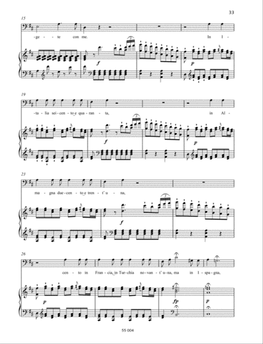 Madamina, il catalogo è questo Bass Voice scores gallery preview page 2
