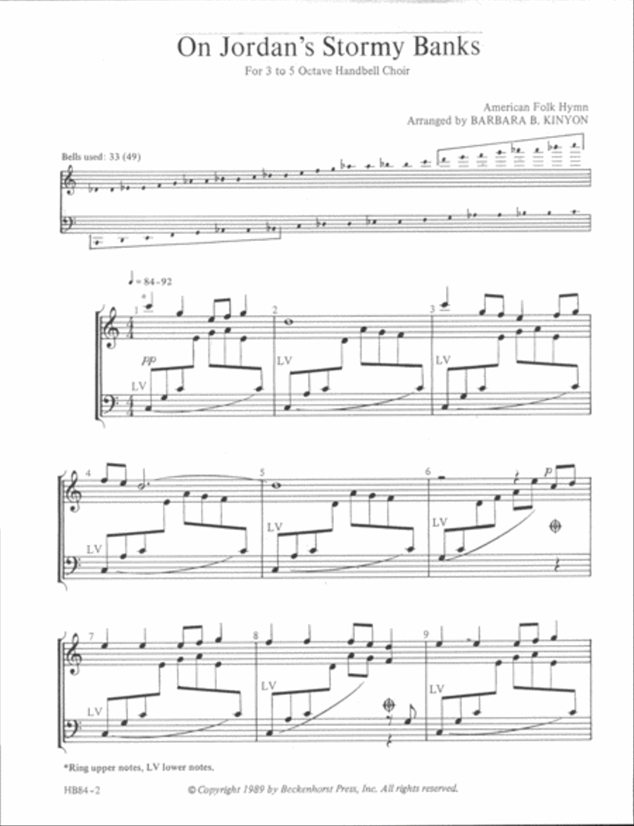 On Jordan's Stormy Banks - Kinyon 5-Octaves scores gallery preview page 2
