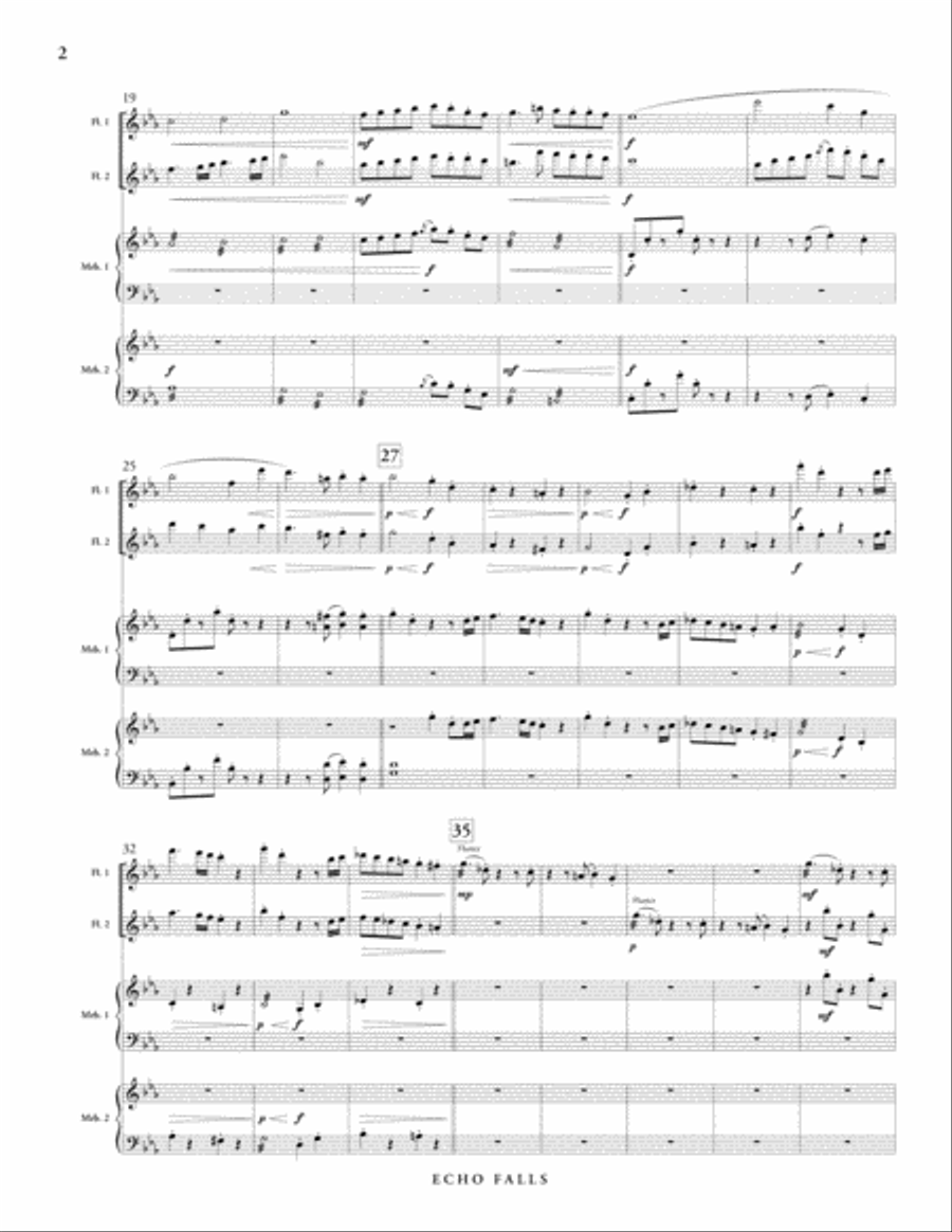 Echo Falls Flute Duet scores gallery preview page 3
