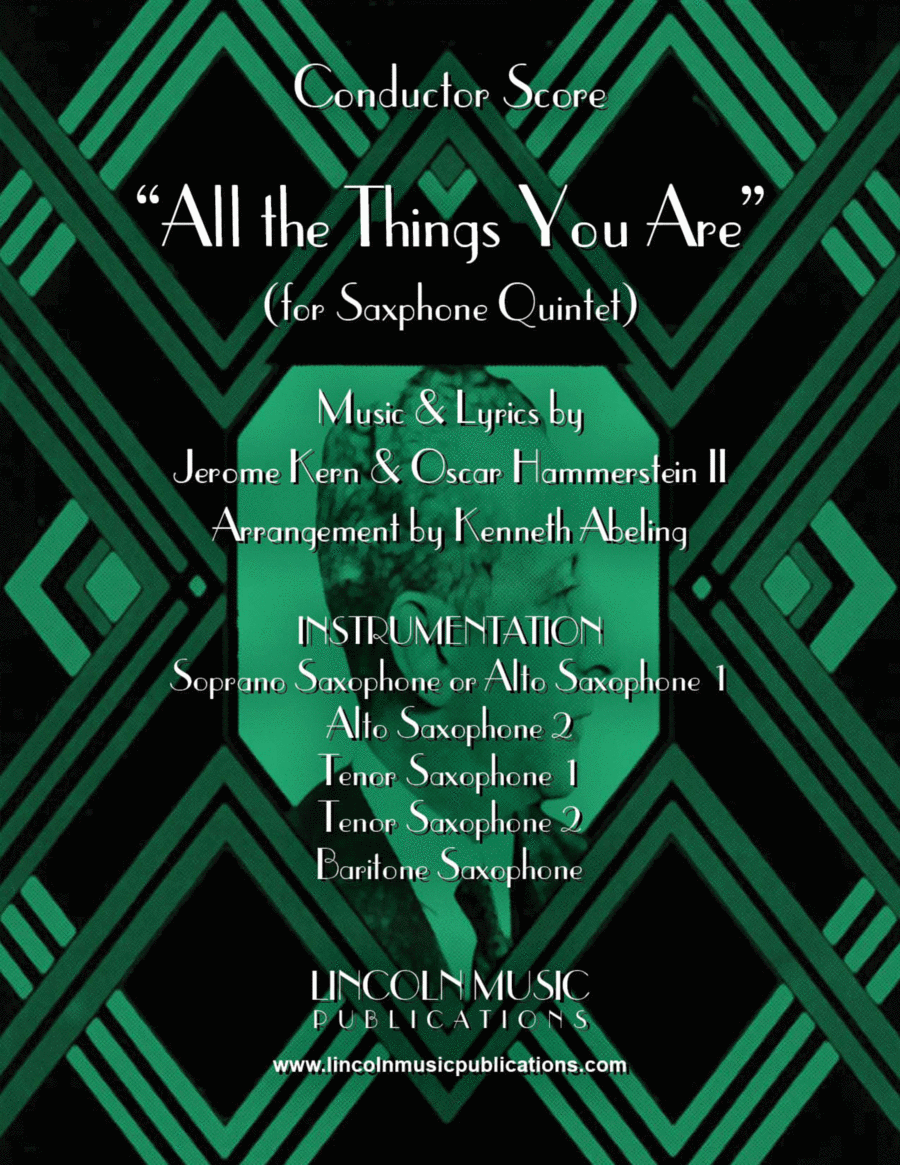 All The Things You Are Saxophone Quintet scores gallery preview page 1