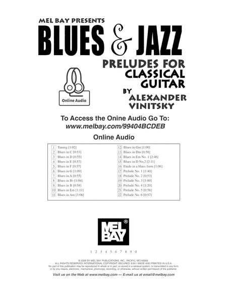 Blues and Jazz Preludes for Classical Guitar image number null