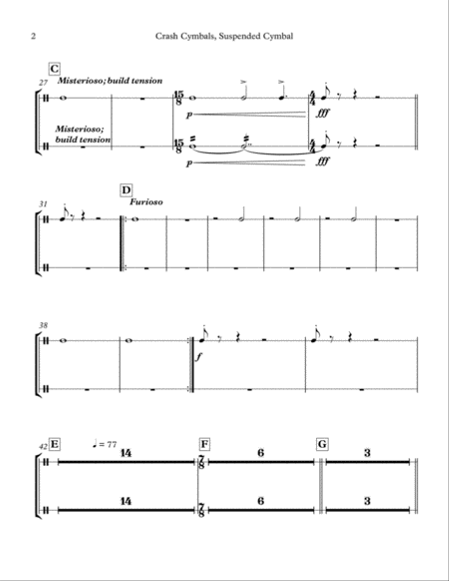 Whisked Away Whisked Away Percussion Ensemble scores gallery preview page 2