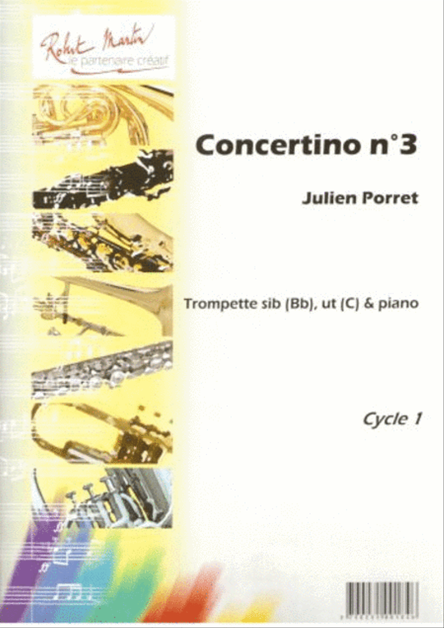Concertino n°3 Trumpet Solo scores gallery preview page 1